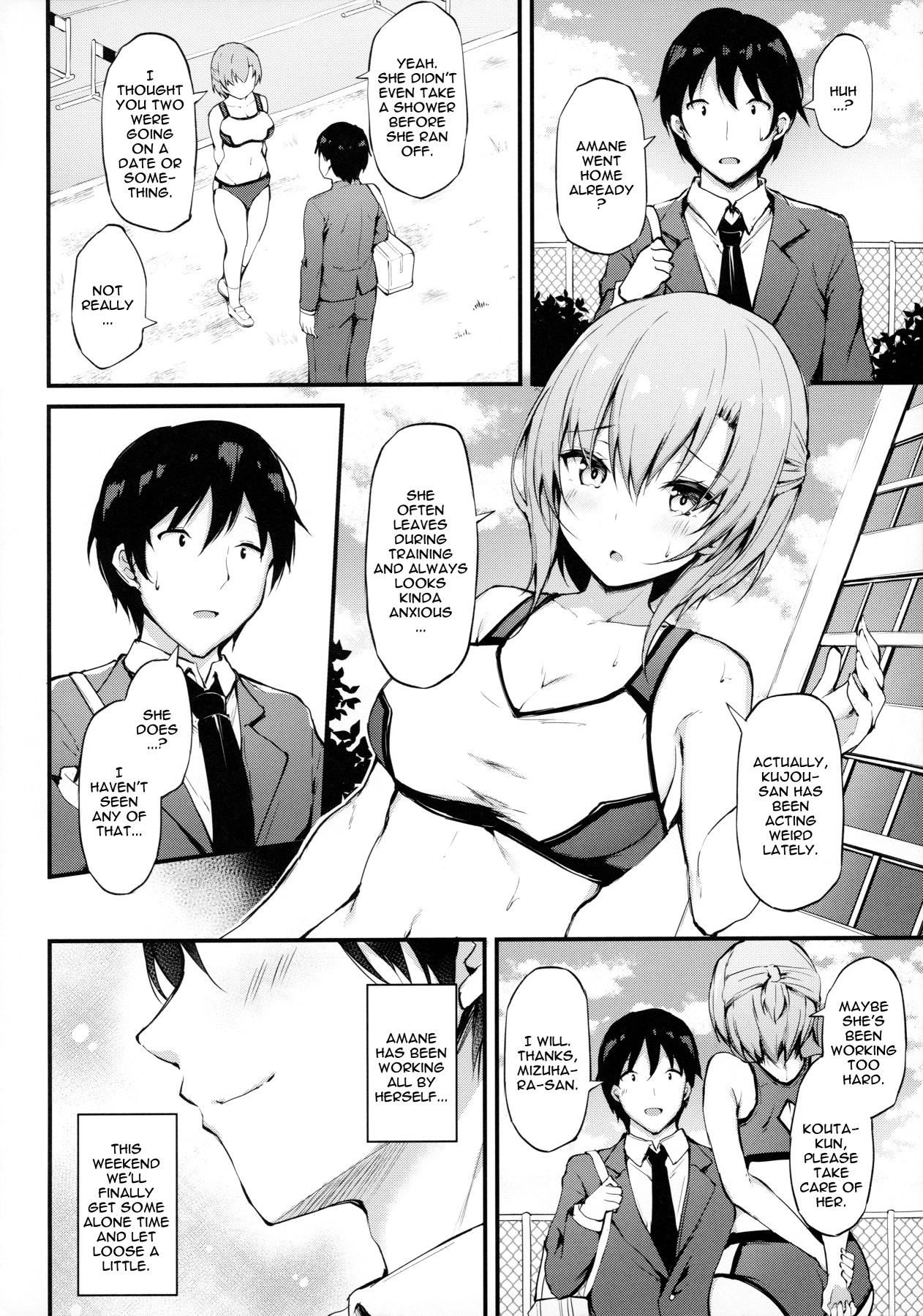 Hentai Manga Comic-The Reason My Girlfriend Wears a Two-Piece Track Uniform - Of Her Own Free Will She's Getting Fucked By A Middle Aged Man-Read-3